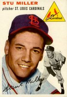 1954 Topps #164 Stu Miller Baseball Card