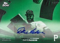 2024 Topps Black and White #81A Dave Parker Autograph-Green Baseball Card