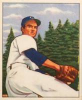 1950 Bowman #236 Bob Cain Without Copyright Baseball Card