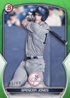 2023 Bowman Draft #BD196 Spencer Jones Green Baseball Card