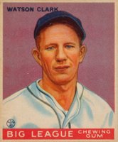 1933 Goudey #17 Watson Clark Baseball Card