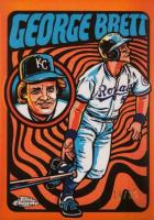 2024 Topps Chrome Ultraviolet All-Stars #UV10 George Brett Orange Refractor Baseball Card