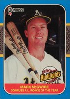 1987 Donruss Highlights #54 Mark McGwire Baseball Card