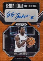 2023 Panini Prizm Draft Picks Sensational Signature #SSGGJ GG Jackson II Orange Pulsar Basketball Card