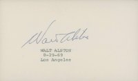1999 Hall of Fame Autographs # Walter Alston Index Card Baseball Card