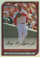 2008 Bowman Chrome #81 Ken Griffey Jr. Refractor Baseball Card