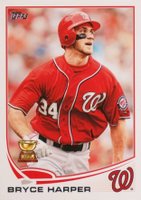 2013 Topps #1 Bryce Harper Looking Left Baseball Card