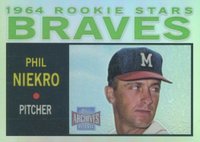 2001 Topps Archives Reserve #60 Phil Niekro 1964 Topps Reprint Baseball Card