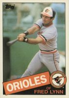 1985 Topps Traded Tiffany #77T Fred Lynn Baseball Card