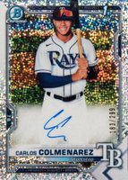 2021 Bowman Chrome Prospect Autographs #CPACC Carlos Colmenarez Speckle Refractor Baseball Card