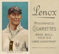 1909 White Borders Lenox-Black #435 Cy Seymour Portrait Baseball Card