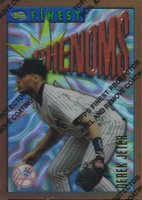1996 Finest #92 Derek Jeter Refractor w/Coating Baseball Card