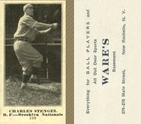 1916 Wares #169 Charles Stengel Baseball Card