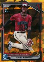 2024 Bowman Chrome Sapphire Edition Prospects #191 Adriel Radney Gold Baseball Card