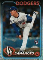 2024 Topps Chrome Logofractor Edition #18 Yoshinobu Yamamoto Baseball Card