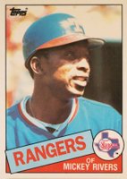 1985 Topps Tiffany #371 Mickey Rivers Baseball Card