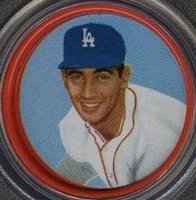 1963 Salada-Junket All-Star Baseball #4 Sandy Koufax Baseball Card