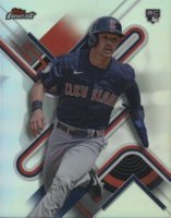 2022 Topps Finest #30 Steven Kwan Refractor Baseball Card