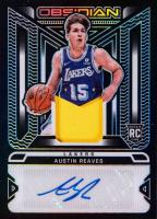 2021 Panini Obsidian Rookie Jersey Ink #RJIARV Austin Reaves Basketball Card