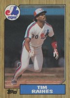 1987 Topps #30 Tim Raines Baseball Card