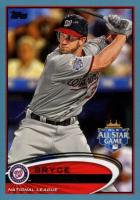 2012 Topps Update #US299 Bryce Harper Batting-Wal-Mart Blue Border Baseball Card