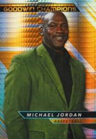 2022 Goodwin Champions Platinum #P1 Michael Jordan Orange Prism Basketball Card