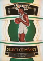 2021 Panini Select Select Company #16 Bill Russell Silver Prizm Basketball Card