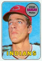 1969 Topps #348 Steve Hargan Baseball Card