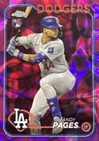 2024 Topps Chrome Update #USC148 Andy Pages Magenta/Purple Lava Lamp Baseball Card