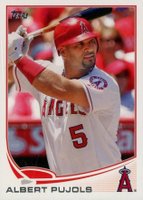 2013 Topps #350 Albert Pujols Batting Baseball Card