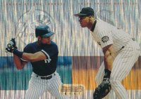 1995 Bowman's Best Mirror Image #9 Frank Thomas/Ruben Rivera Refractor Baseball Card