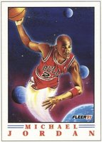 1991 Fleer Wheaties Hand Cut #70 Michael Jordan Basketball Card