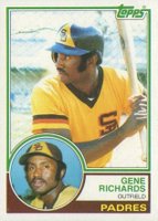 1983 Topps #7 Gene Richards Baseball Card