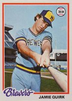 1978 Topps #95 Jamie Quirk Baseball Card