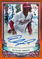 2024 Bowman Sterling Prospect Autographs #PAEG Elijah Green Orange Refractor Baseball Card