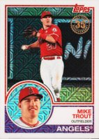 2018 Topps Silver Pack 1983 Chrome Promo #2 Mike Trout Baseball Card