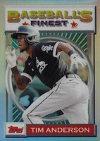 2020 Finest Flashbacks #44 Tim Anderson Refractor Baseball Card