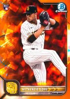 2022 Bowman Chrome Sapphire Edition #67 MacKenzie Gore Orange Baseball Card