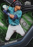 2023 Topps Chrome Black #59 Julio Rodriguez Green Wave Baseball Card