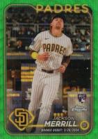 2024 Topps Chrome Update #USC57 Jackson Merrill Green Wave Baseball Card