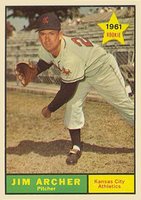 1961 Topps #552 Jim Archer Baseball Card