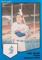 1989 Procards #1239 Larry Walker Indianapolis Indians Baseball Card