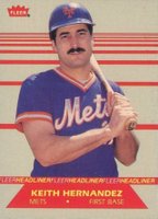 1987 Fleer Headliners #5 Keith Hernandez Baseball Card