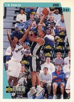 1997 Collector's Choice  #323 Tim Duncan Basketball Card