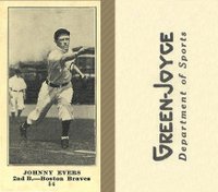 1916 Green-Joyce #54 Johnny Evers Baseball Card