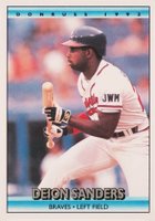 1992 Donruss #564 Deion Sanders Baseball Card