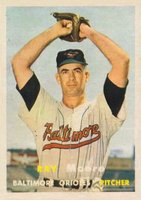 1957 Topps #106 Ray Moore Baseball Card