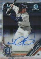 2019 Bowman Draft Chrome Draft Picks Autograph #CDANQ Nick Quintana Baseball Card