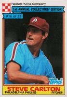 1984 Ralston Purina Hand Cut #16 Steve Carlton Baseball Card