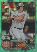 2023 Topps Chrome #1 Adley Rutschman Aqua Lava Refractor Baseball Card